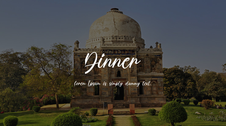 Dinner Font