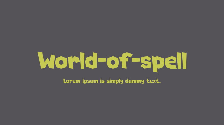 World-of-spell Font