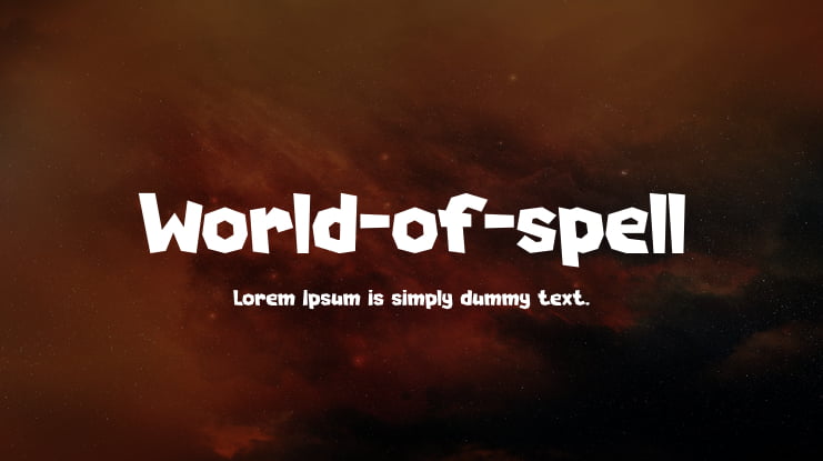 World-of-spell Font
