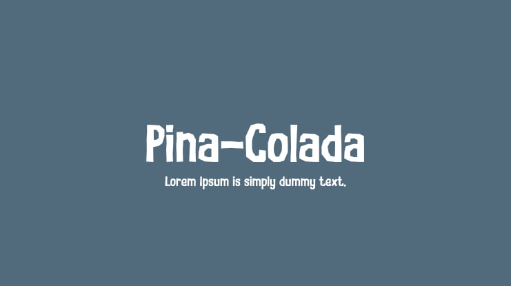 Pina-Colada Font