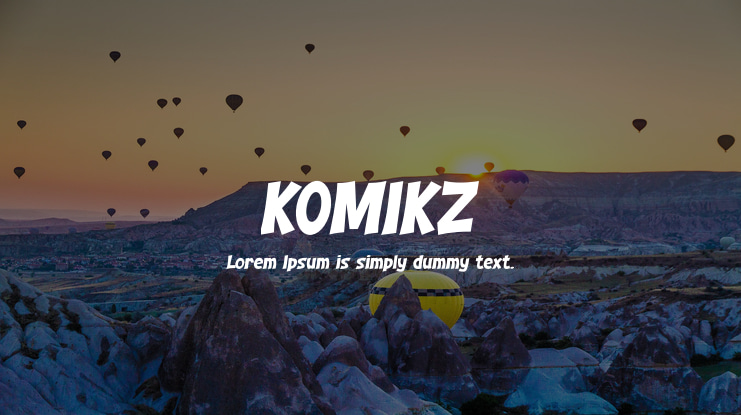 KOMIKZ Font