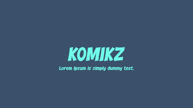 KOMIKZ Font
