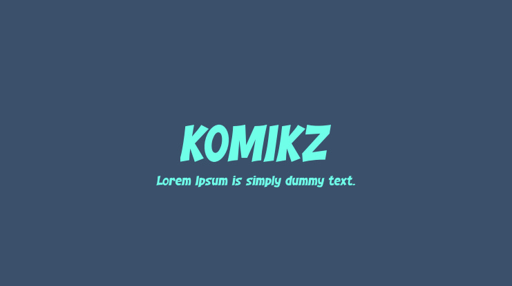 KOMIKZ Font
