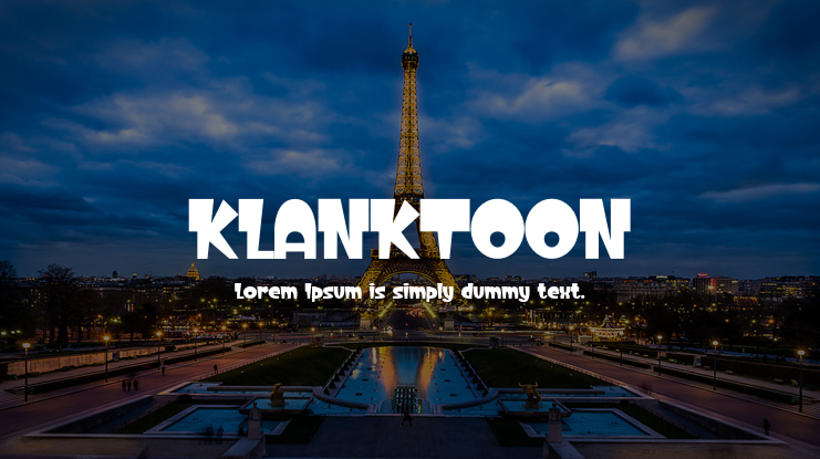 KLANKTOON Font