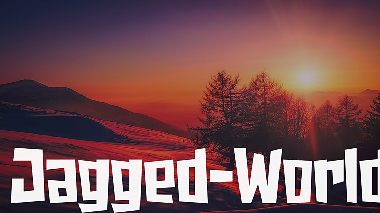Jagged-World Font