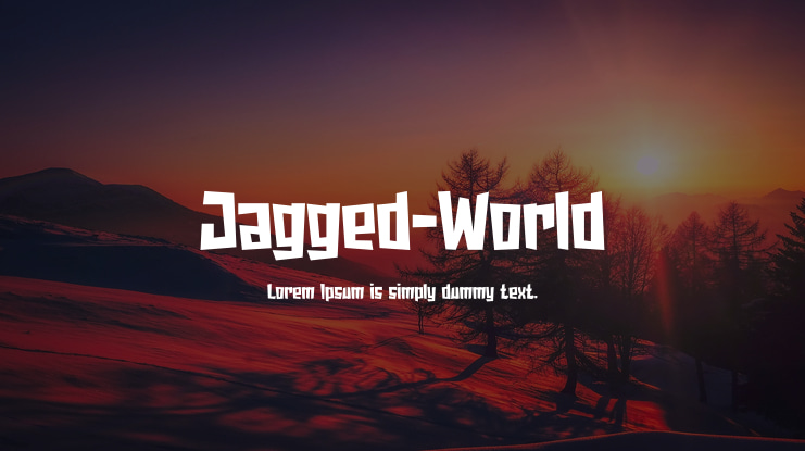 Jagged-World Font