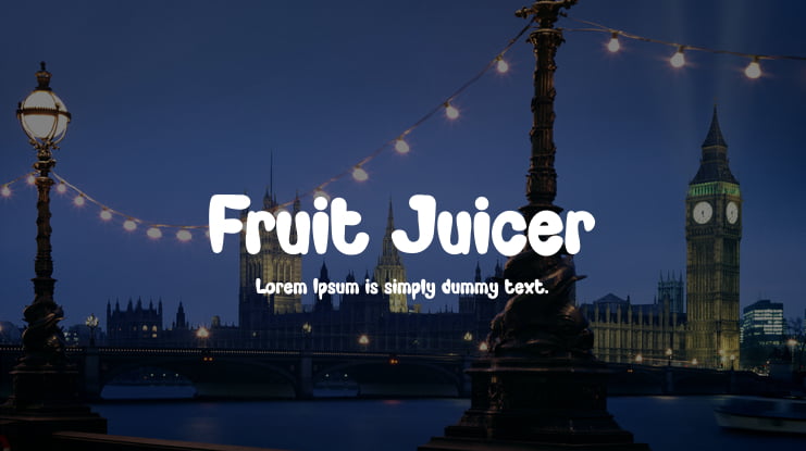 Fruit Juicer Font