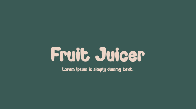 Fruit Juicer Font