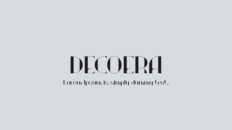 DECOERA Font