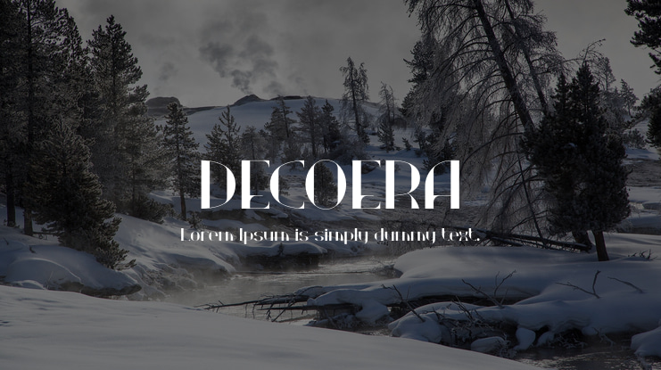 DECOERA Font