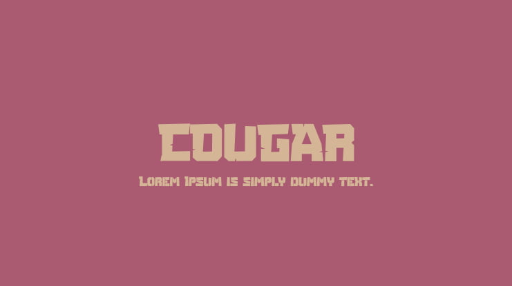 COUGAR Font