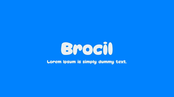 Brocil Font