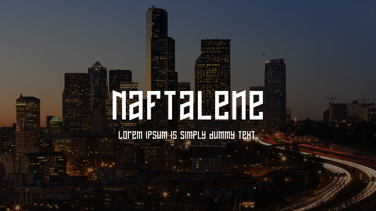 Naftalene Font