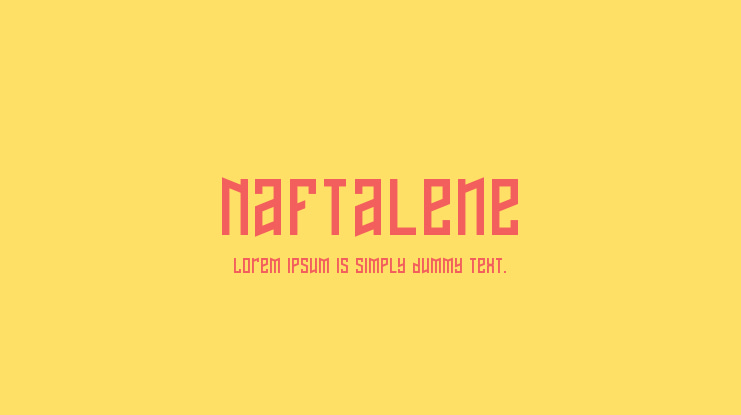 Naftalene Font