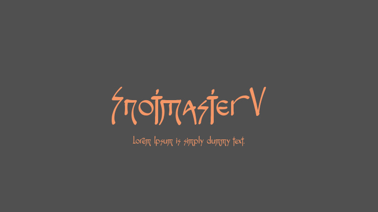 Snotmaster V Font Family