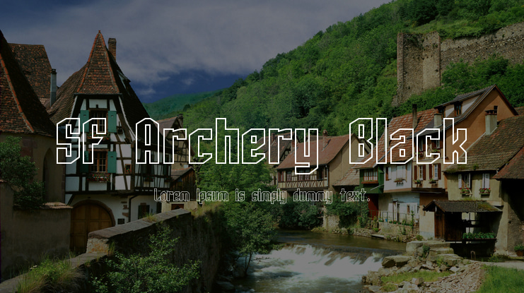 SF Archery Black Font Family