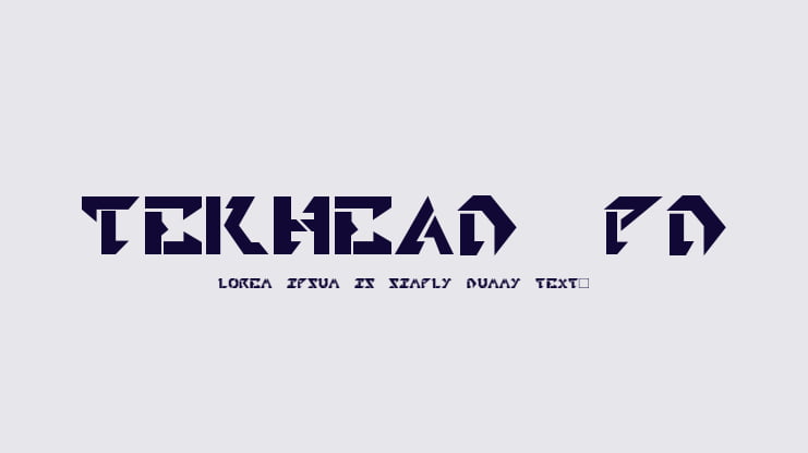 Tekhead PD Font