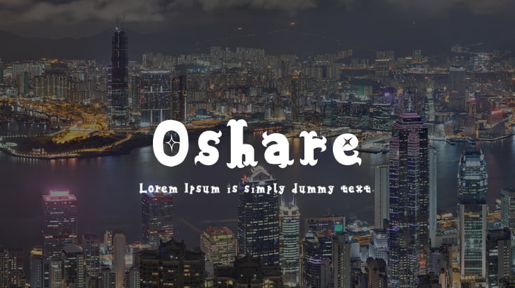 Oshare Font Family