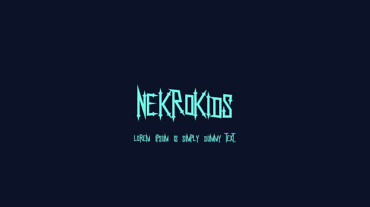 Nekrokids Font
