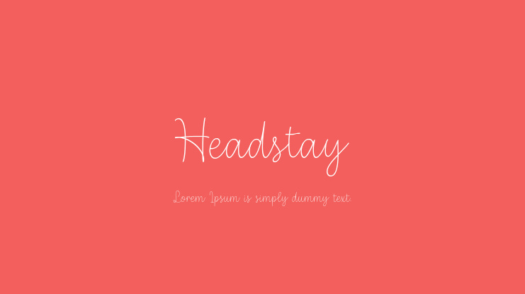 Headstay Font