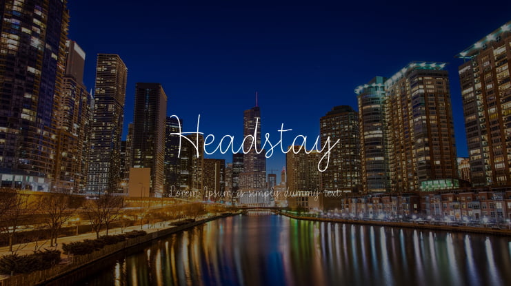 Headstay Font