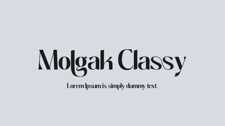 Molgak Classy Font