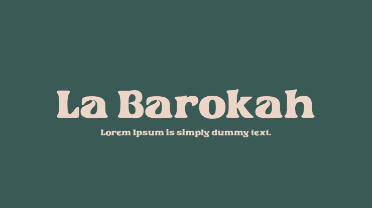 La Barokah Font