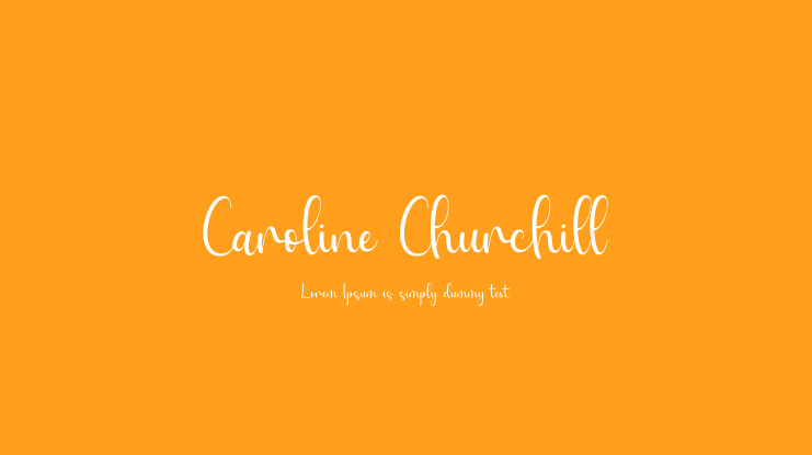 Caroline Churchill Font