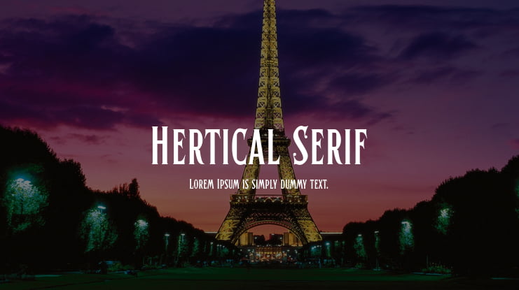 Hertical Serif Font