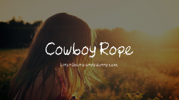 Cowboy Rope Font