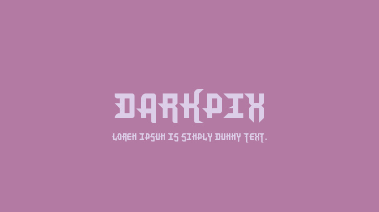 DarkPix Font