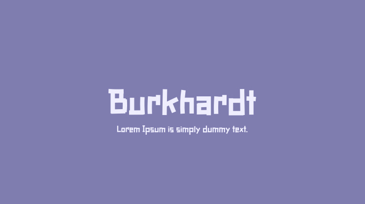Burkhardt Font