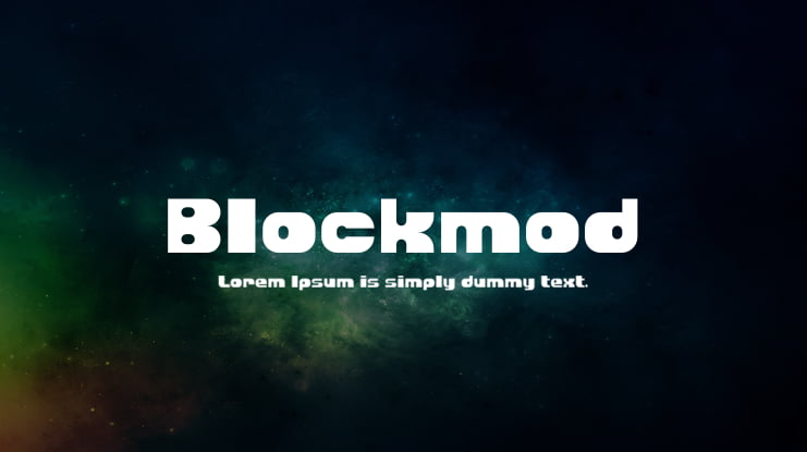 Blockmod Font