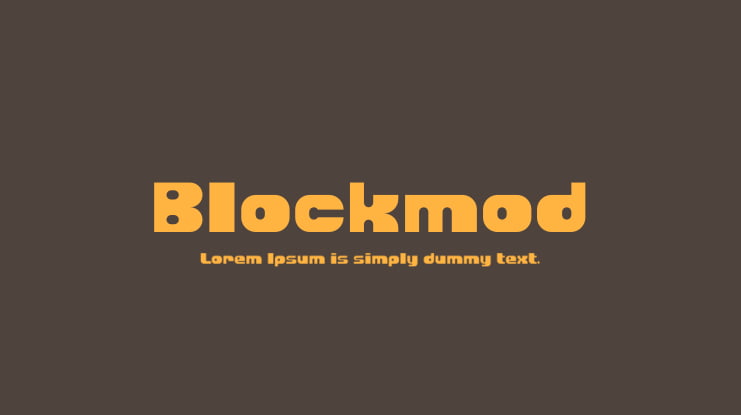 Blockmod Font