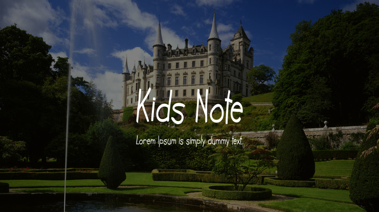 Kids Note Font