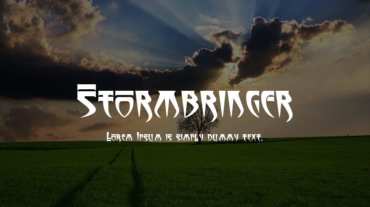 Stormbringer Font