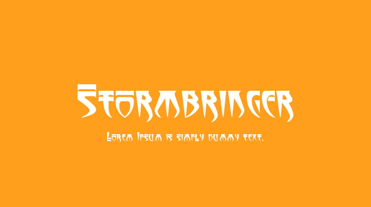 Stormbringer Font