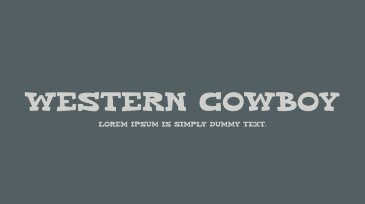Western Cowboy Font