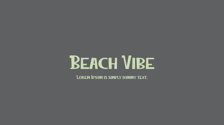 Beach Vibe Font