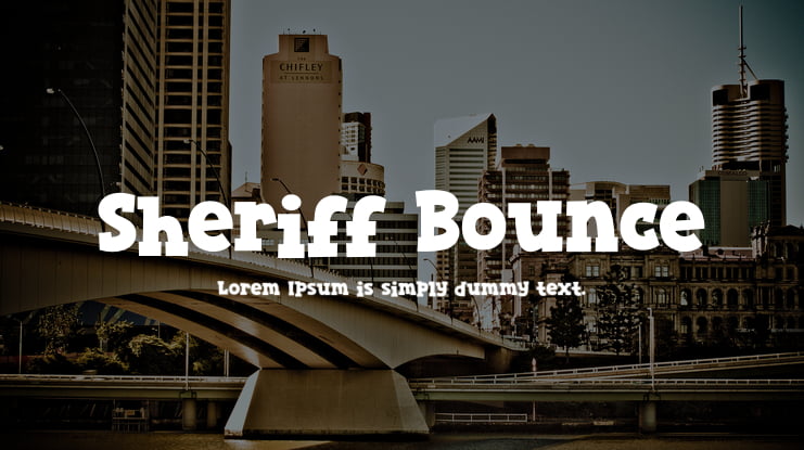 Sheriff Bounce Font
