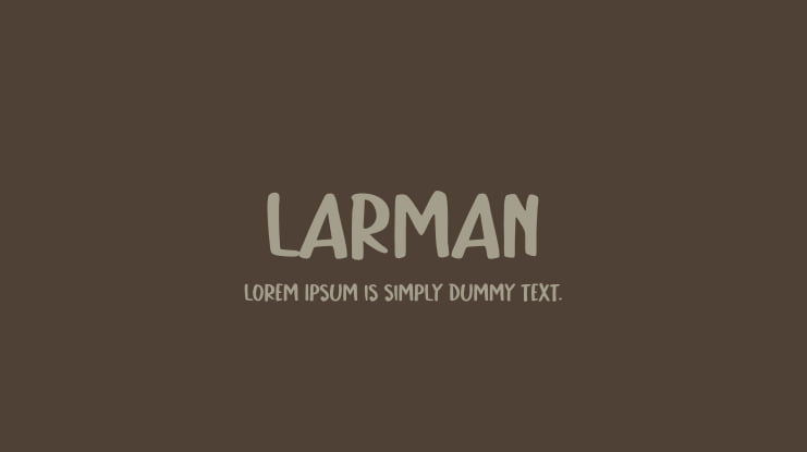 Larman Font