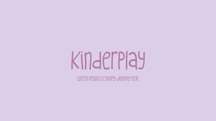 Kinderplay Font