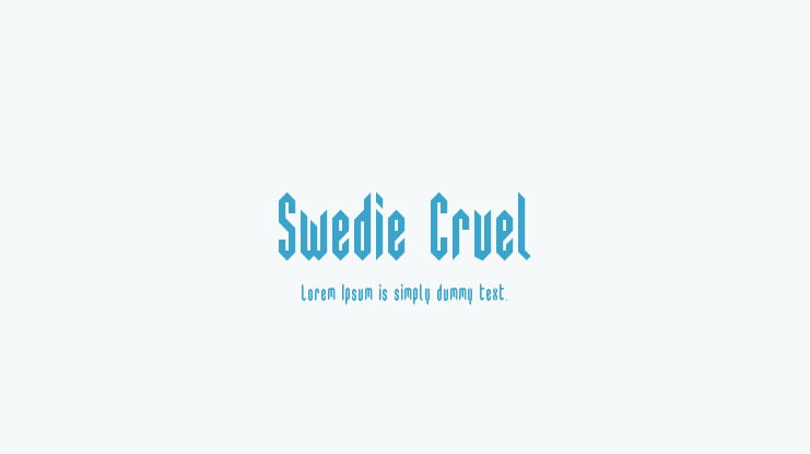 Swedie Cruel Font