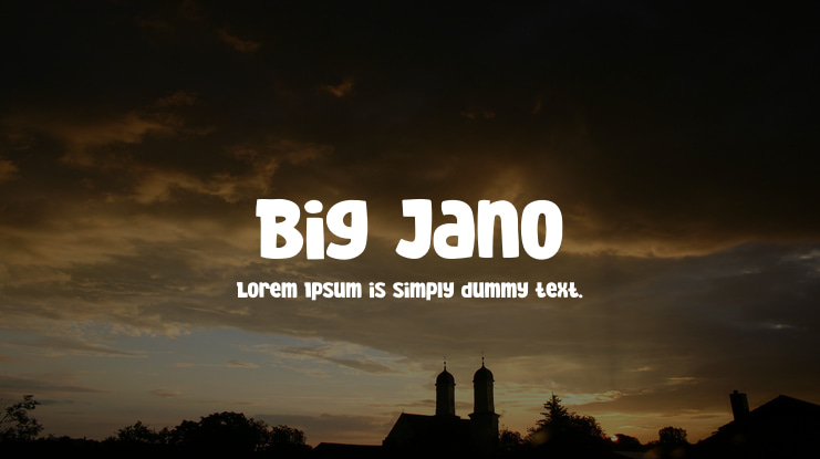 Big Jano Font