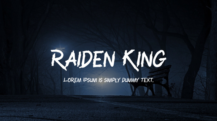 Raiden King Font