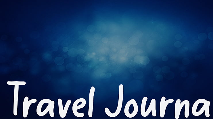 Travel Journal Font
