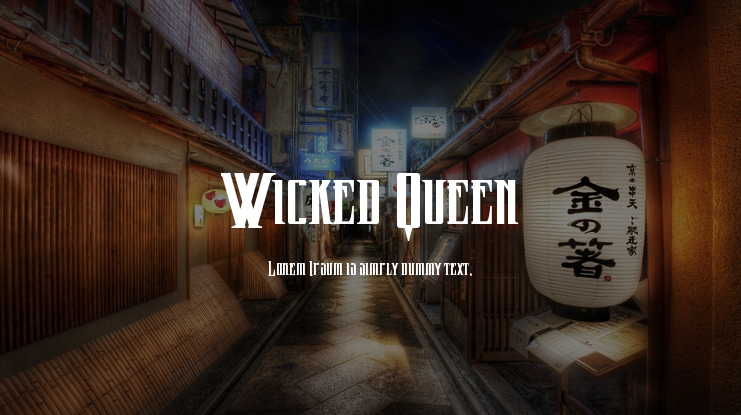 Wicked Queen Font