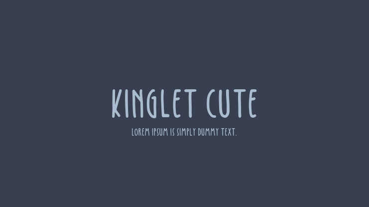 Kinglet Cute Font