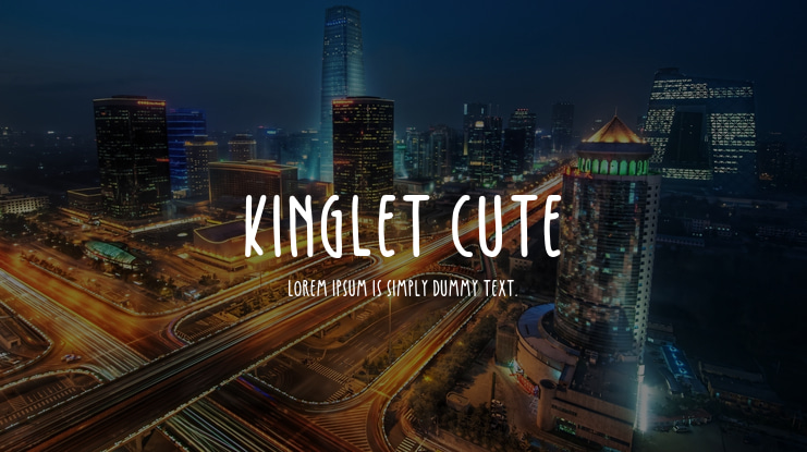 Kinglet Cute Font