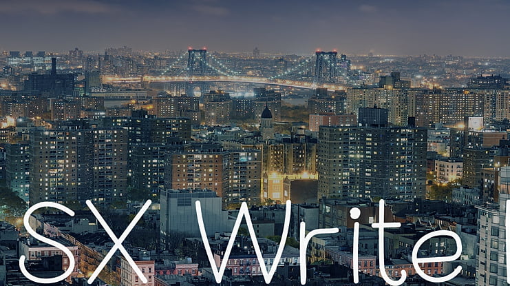 SX Write II Font